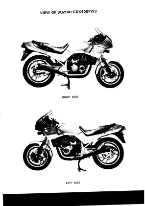 Comprehensive Service Manual for Suzuki GSX400FWS Motorcycle Preview image 3