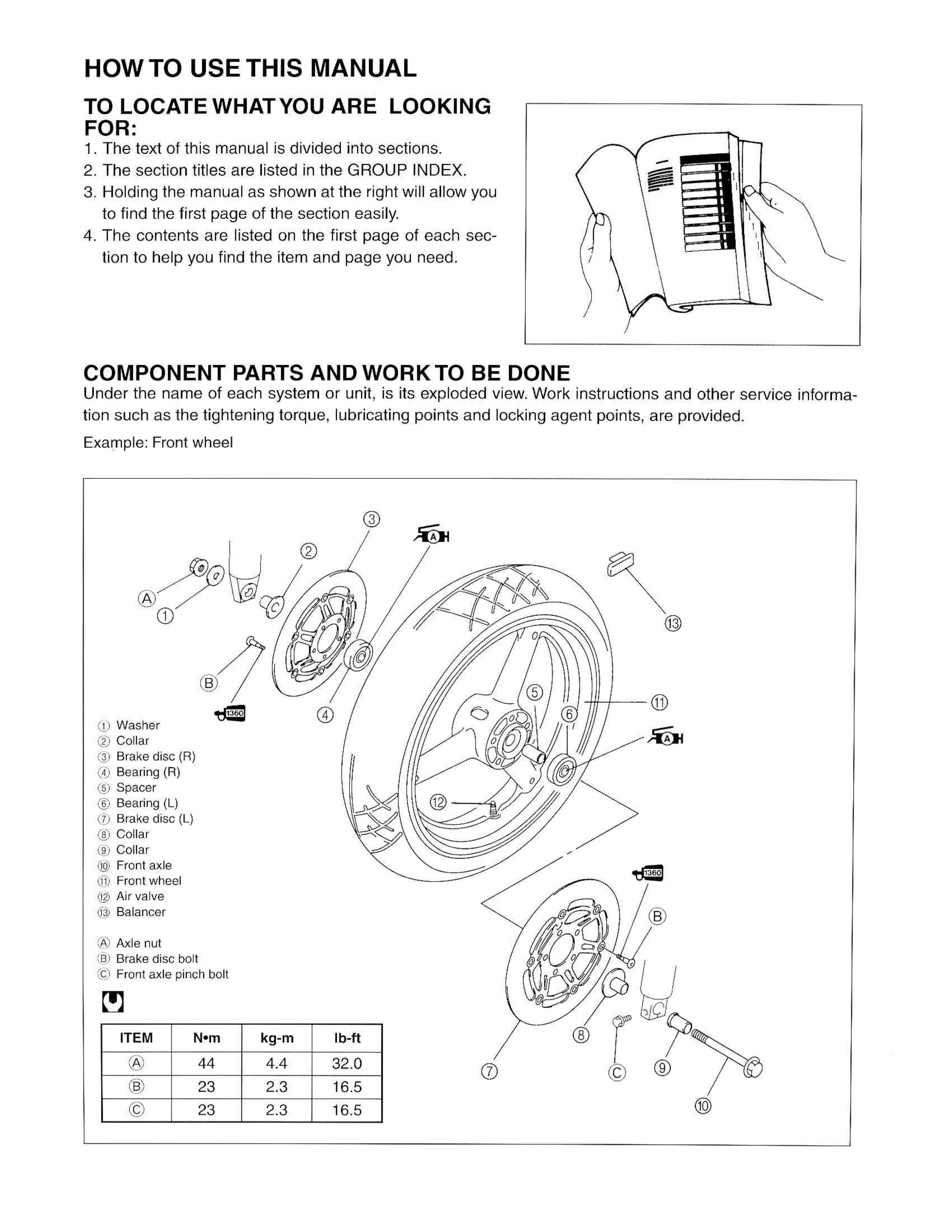 1998-2001 Suzuki GSX600F Katana service manual Preview image 4