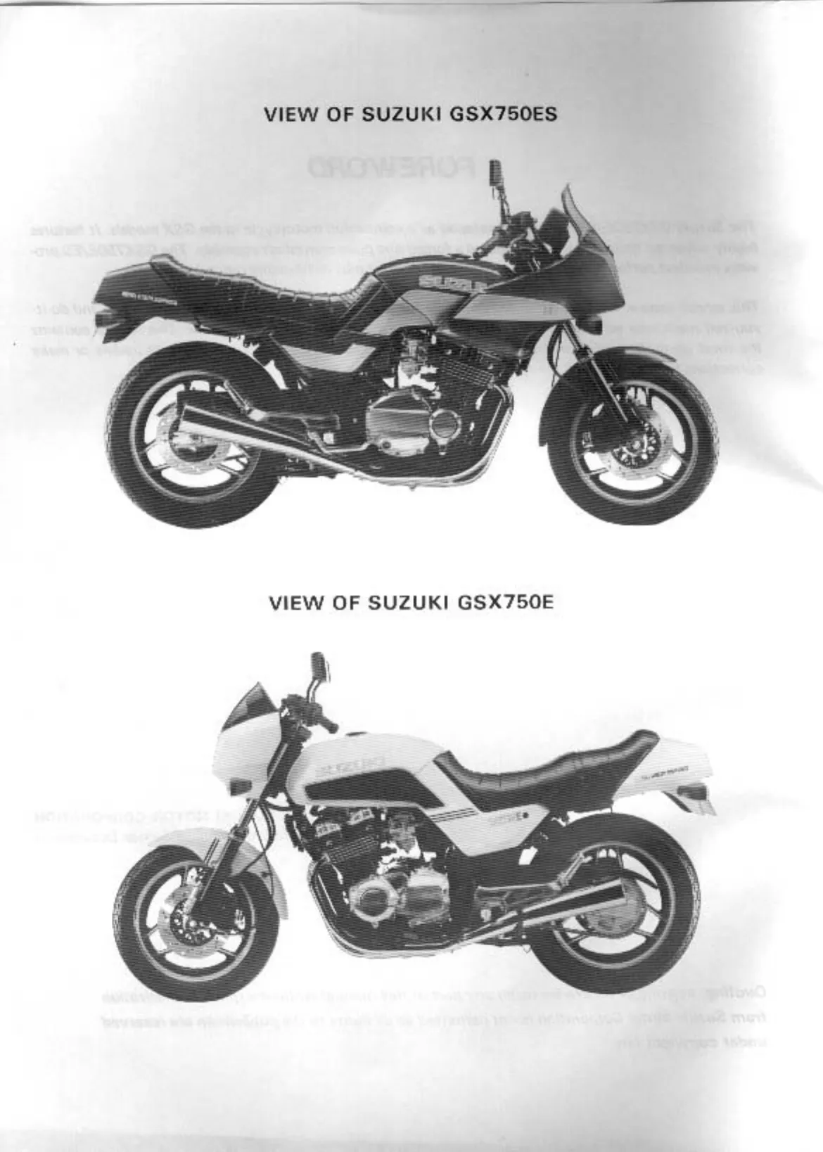 1980-1986 Suzuki GSX 750E-ESG repair manual