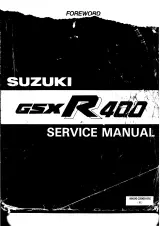 1984–1986 Suzuki GSX-R400 Service & Repair Manual (P/N 99500-33000-01E) – preview page 1
