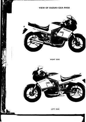 Complete Service Manual for Suzuki GSX-R400 Motorcycle (All Years) Preview image 3