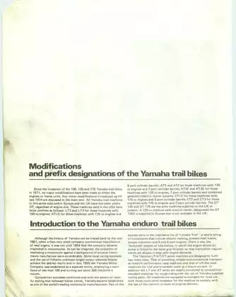 1971-1985 Yamaha 100cc- 75cc trial bike owners workshop manual Preview image 5