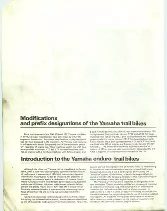 Yamaha Trail Bikes Owners Workshop Manual (1971-1980) - Comprehensive Guide for Maintenance and Repair Preview image 5