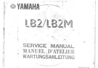 Preview: 1978 Yamaha Chappy LB2/LB2M Service Manual (P/N 1C0.98107.00)