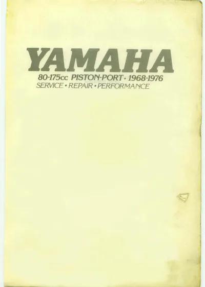 Preview: 1968–1976 Yamaha 80-175cc Piston-Port Service Manual (OEM)