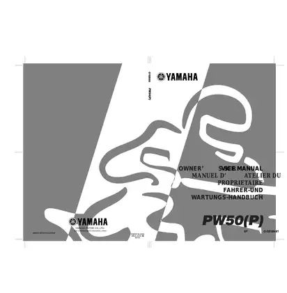 Yamaha PW50(P) Owner's Service Manual Guide