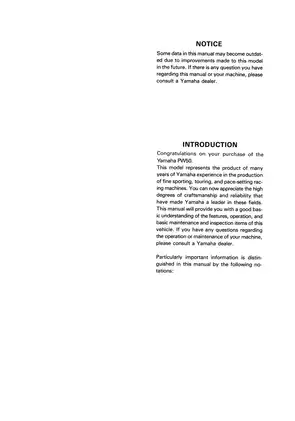 Yamaha PW50 Service Manual: Complete Guide for Maintenance and Repairs Preview image 2