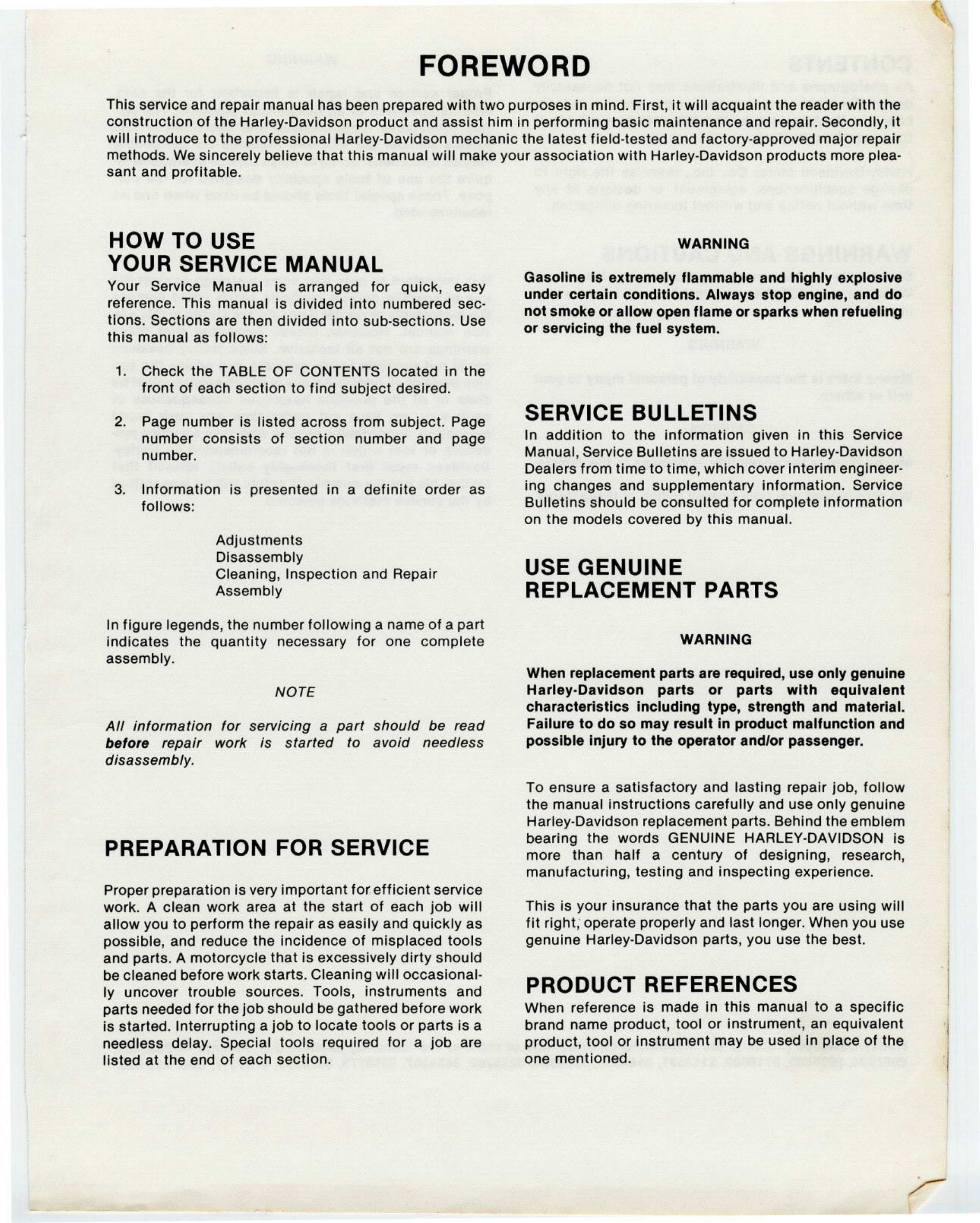 1959-1969 Harley-Davidson Sportster XLH, XLCH 883 service manual Preview image 3
