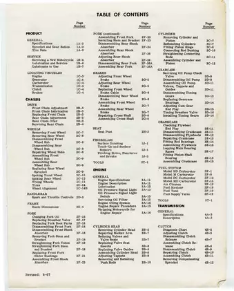 1959-1969 Harley-Davidson Sportster XLH, XLCH 883 service manual Preview image 5