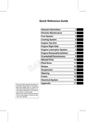 Comprehensive Suzuki AN-Z2Z250 Service Manual Preview image 5