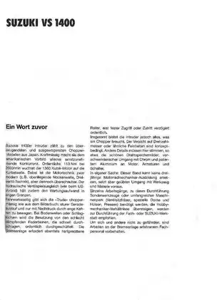 Suzuki VS 1400 Intruder Manual (1987) - Complete Repair and Service Guide Preview image 3
