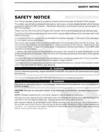 Rotax V-810 Engine Shop Manual - Comprehensive Guide for Repair and Servicing Preview image 5