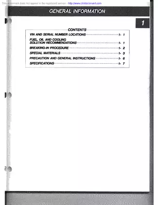 1987 Suzuki LT500R QuadRacer 500 service manual Preview image 4