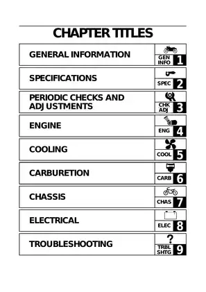 Comprehensive Yamaha Motorcycle Service Manual EB001000 Preview image 5