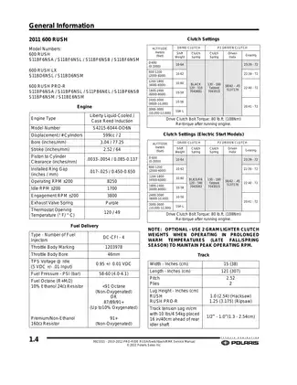 Polaris RMK & RUSH Series 2010-2012 Service Manual | Comprehensive Repair & Maintenance Guide Preview image 4