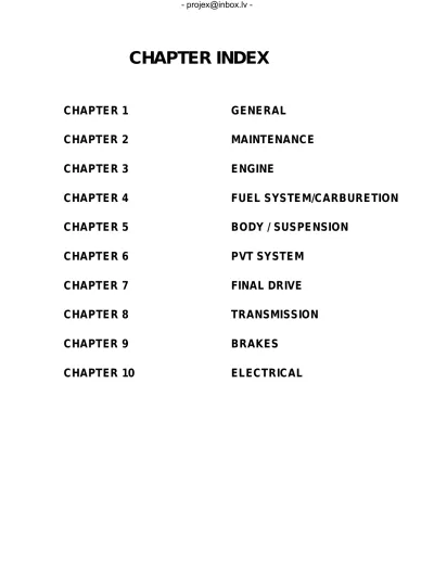 Polaris Sportsman 400 & Sportsman 500 DUSE H.O. ATV 2001 Service Manual (P/N 9915754) – preview page 1