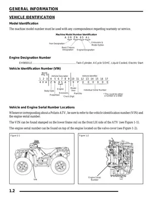 2009 Polaris™ Sportsman XP 850,  XP 850 International, XP EPS 850,  XP EPS 850 International ATV manual Preview image 2