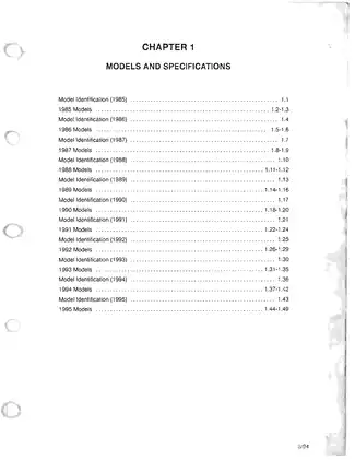 1985-1995 Polaris snowmobiles repair manual