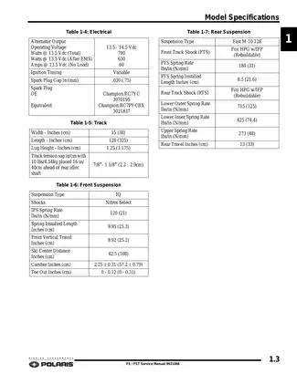 Comprehensive Polaris FS/FST Service Manual for All Models (2006-2008) Preview image 5