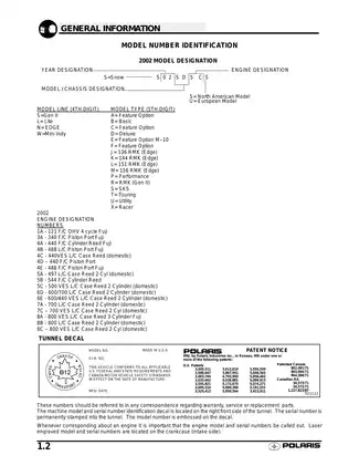 2002 Polaris XC Snowmobile Service Manual Preview image 3