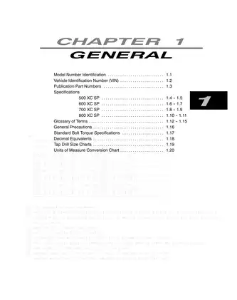 2004 Polaris XC SP Edge, XC Edge repair manual Preview image 1