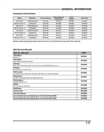 2004 Polaris XC SP Edge, XC Edge repair manual Preview image 4