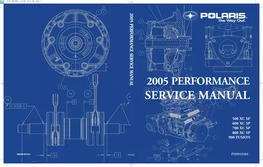 2025 Polaris Snowmobile Performance Manual - Service Guides & Specifications
