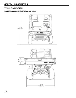 2009 Polaris RANGER 4x4/6x6 Operator's Manual & Service Guide Preview image 4