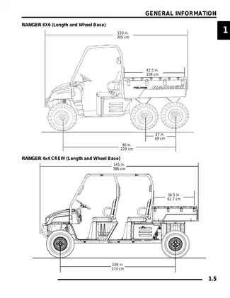 2009 Polaris RANGER 4x4/6x6 Operator's Manual & Service Guide Preview image 5
