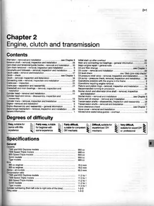 1997-2000 Triumph™ Tiger, Daytona, Speedtriple, Spring manual Preview image 1