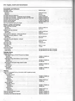 1997-2000 Triumph™ Tiger, Daytona, Speedtriple, Spring manual Preview image 2