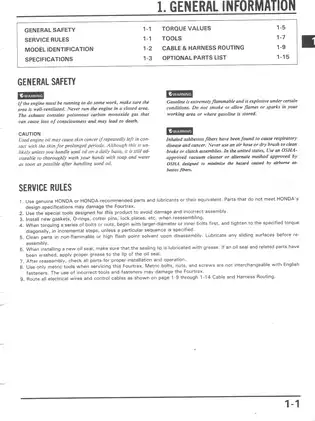 1986-1989 Honda TRX 250R Fourtrax service manual Preview image 5