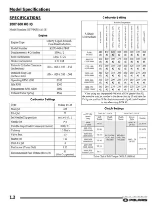 2007-2008 Polaris IQ Snowmobile Service Manual - Comprehensive Guide Preview image 5