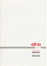 Elna PRO-5 DC & DE Overlock Sewing Machines Instruction Manual (P/N 4650) – preview page 1