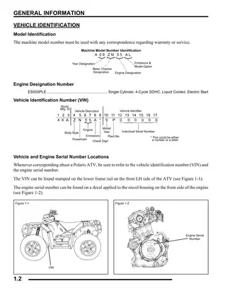 2009-2011 Polaris Sportsman XP 550, XP550 EPS ATV manual Preview image 2