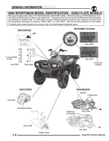 2004 Polaris Sportsman 400 & 500 Service Manual (P/N 9918540 / 9918724) – preview page 5