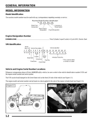 2009 Polaris Ranger XP 700, HD 700 4X4 ATV manual Preview image 2