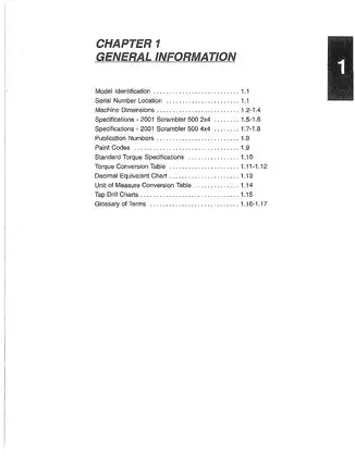 2001 Polaris Scrambler 500 Service Manual - Comprehensive Guide Preview image 3