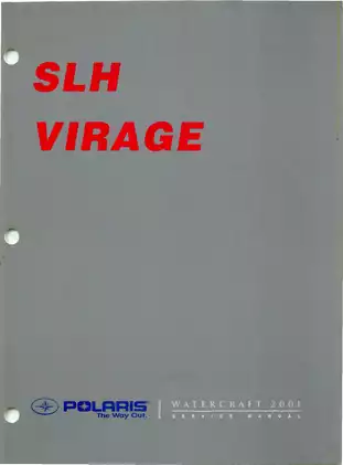 Polaris 2001 SLH & Virage Personal Watercraft Service Manual