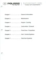 Polaris SLH / Virage 2001 Personal Watercraft Factory Service Manual (P/N 9917163) – preview page 4