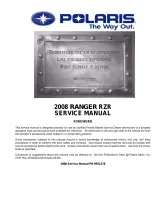 2008 Polaris Ranger RZR 800 Factory Service Manual (P/N 9921278) – preview page 1