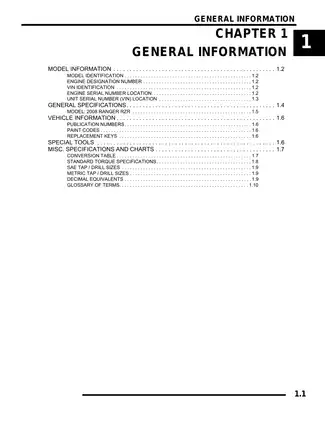 2008 Polaris Ranger RZR 800 UTV service manual Preview image 4