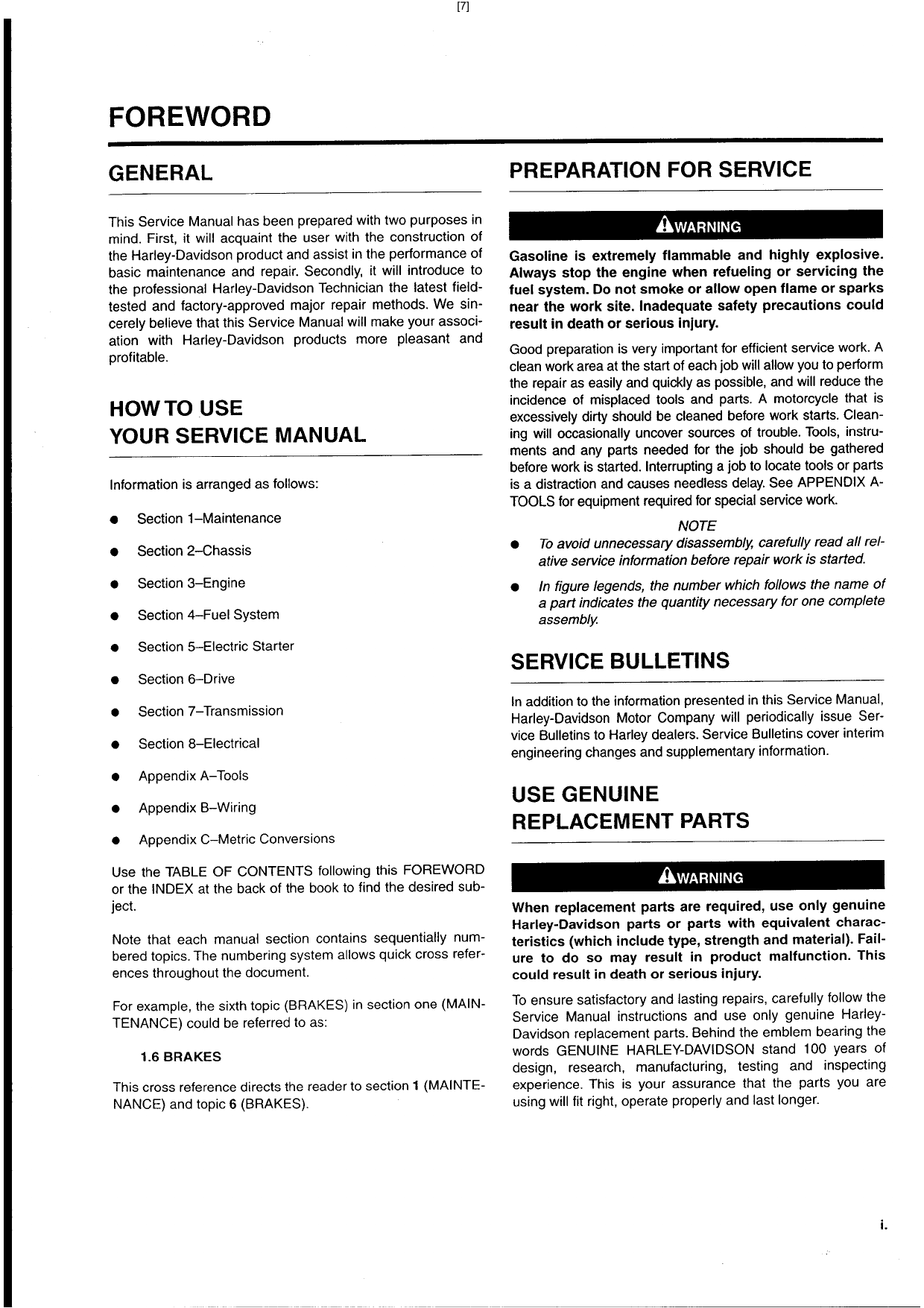 2003 Harley-Davidson Dyna Glide repair manual Preview image 5