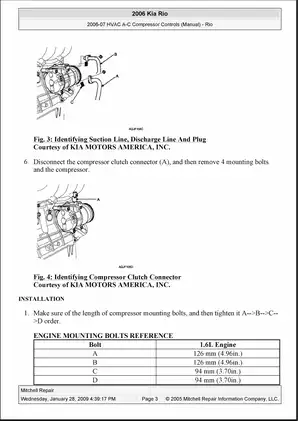 2006 Kia Rio HVAC A-C Compressor Controls Service Manual Preview image 4