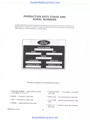 Ford 550, 555 Tractor Backhoe Loader service manual Preview image 4