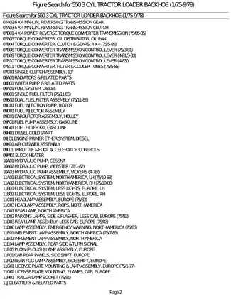 1975-1978 Ford 550 backhoe loader parts list Preview image 4