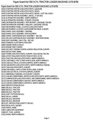 1975-1978 Ford 550 backhoe loader parts list Preview image 5