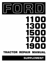 1979 Ford 1100, 1300, 1500, 1700 & 1900 Tractor Repair Manual Supplement (P/N SE 3771-S2) – preview page 2