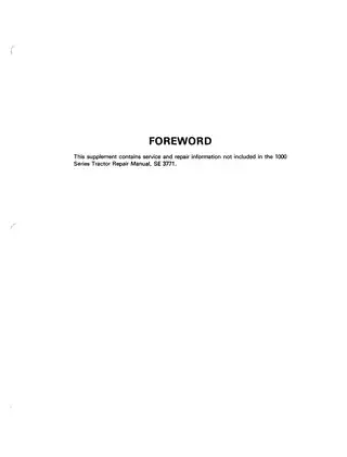 Ford Tractor Models 1300, 1500, 1700, 1900 Repair Manual Preview image 4