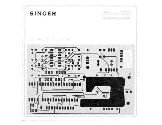 ATHENA 2000 Electronic Sewing Machine Service Manual Preview image 3